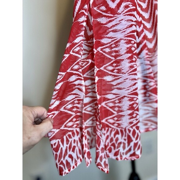 Altar’d State‎ Boho Top Semi Sheer Peasant Blouse Flare Slit Sleeves Women Small - Picture 4 of 10